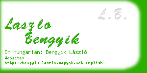 laszlo bengyik business card